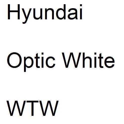 Hyundai, Optic White, WTW.